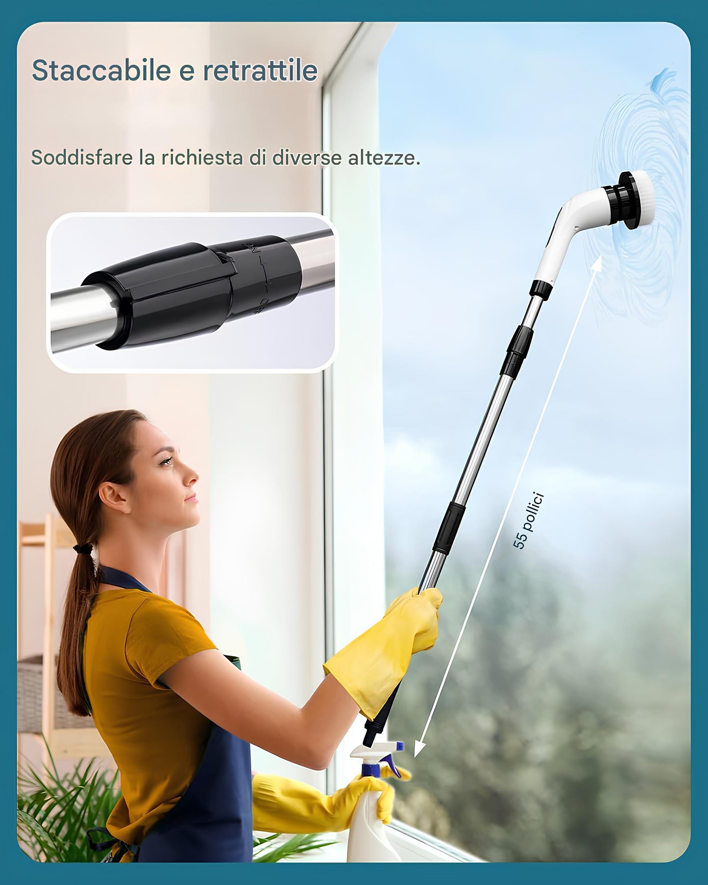 Pulitrice elettrica a vite 7 in 1