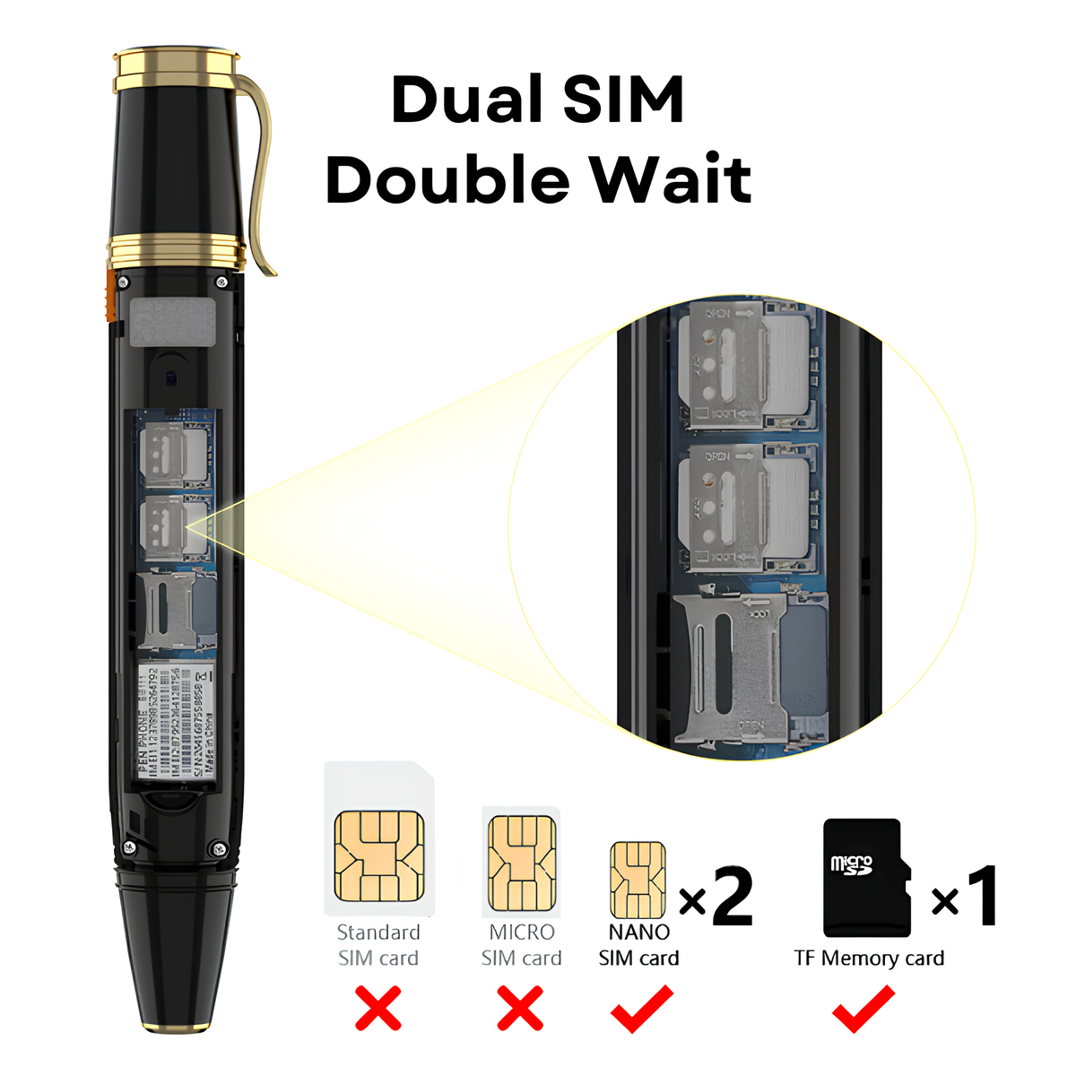 TELEFONO CELLULARE IN FORMA DI PENNA