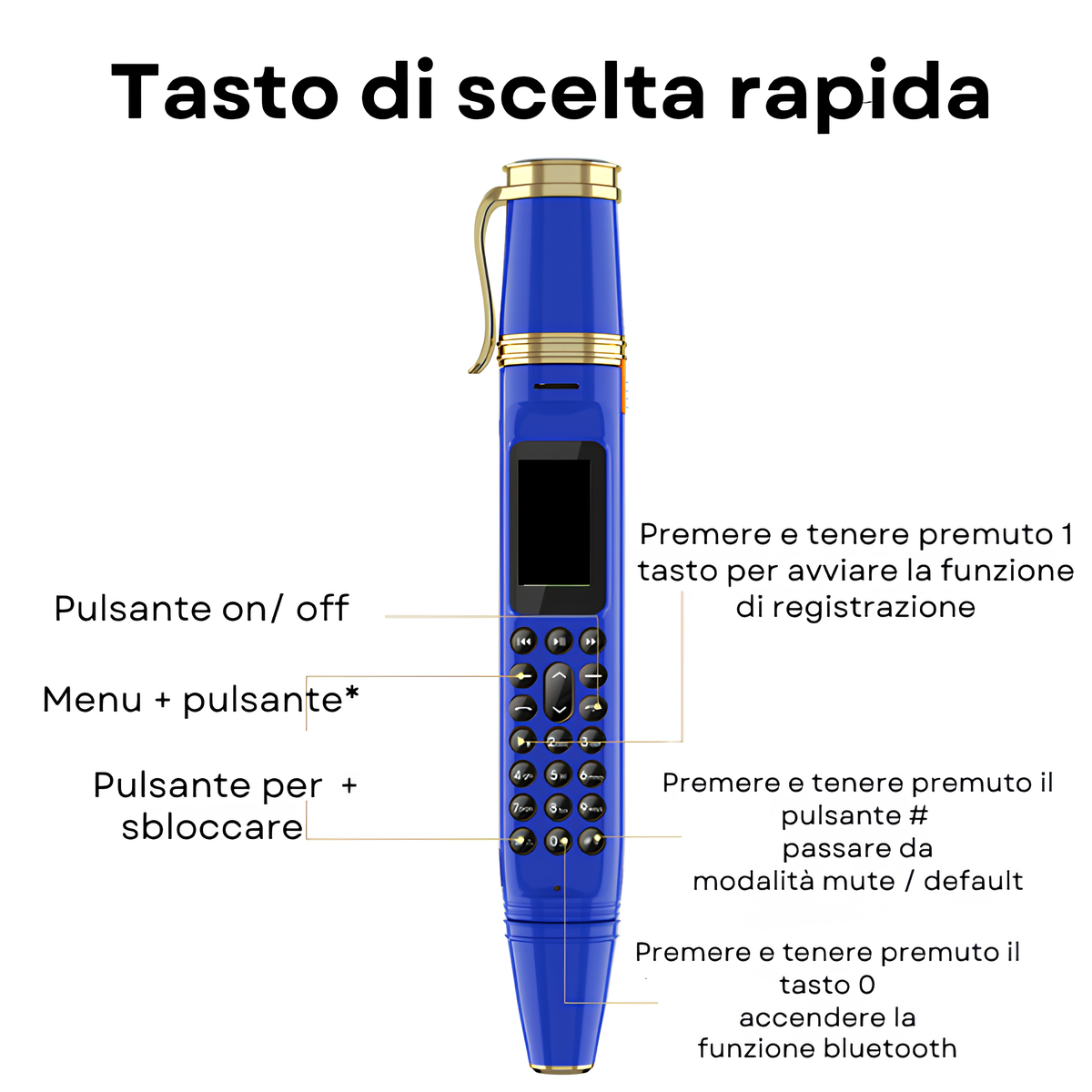 TELEFONO CELLULARE IN FORMA DI PENNA